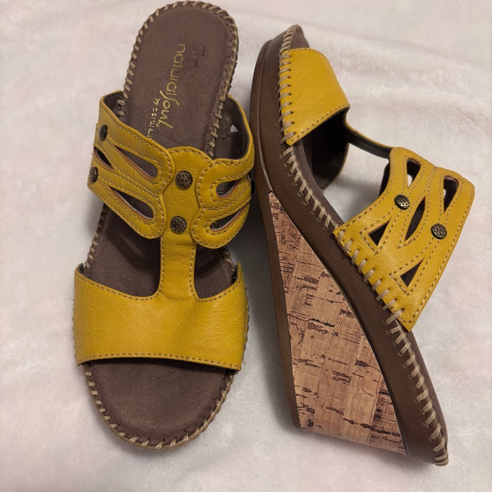 NATURAL SOUL by Naturalizer Neale Cork Wedge Sandal--6